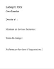 Attestation bancaire 